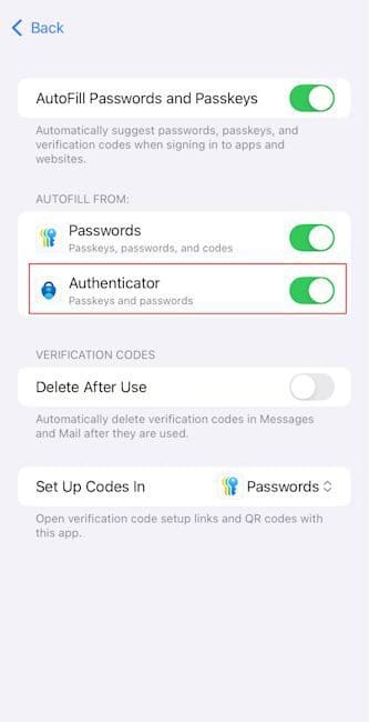 Passkey Setup step 4