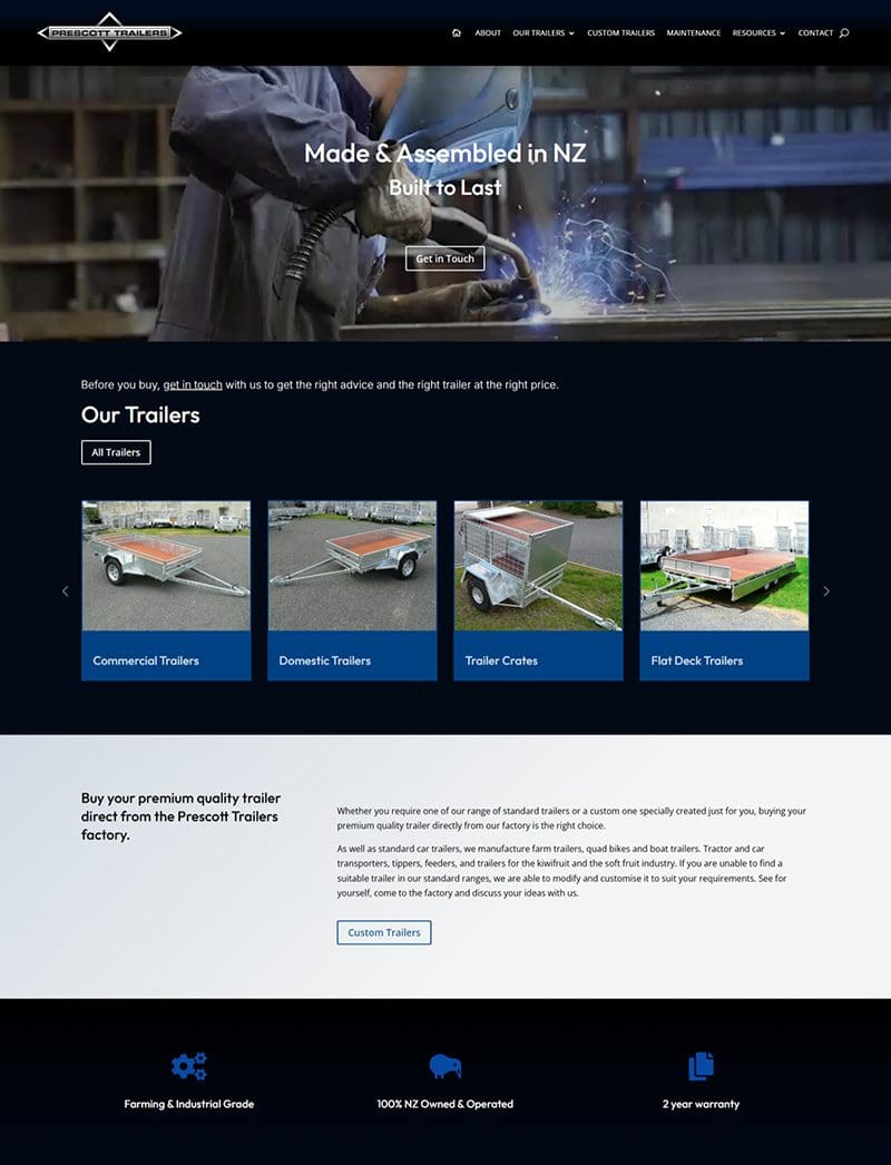 Your website - Prescott Trailers